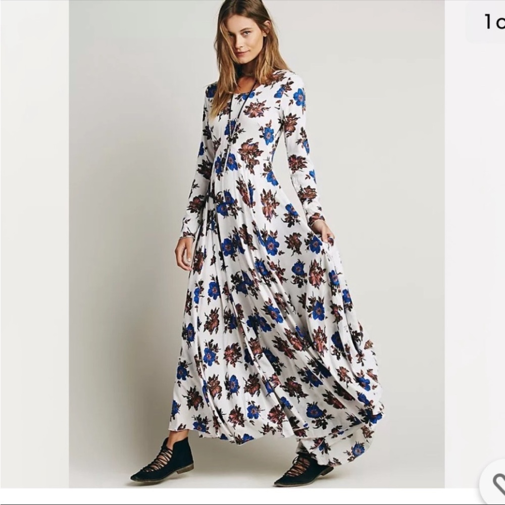 Free People First Kiss Floral Maxi Dress